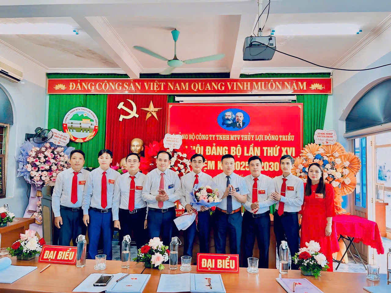 Đại hội Công ty TNHH MTV Thủy lợi Đông Triều khóa XVI, nhiệm kỳ 2025 - 2030