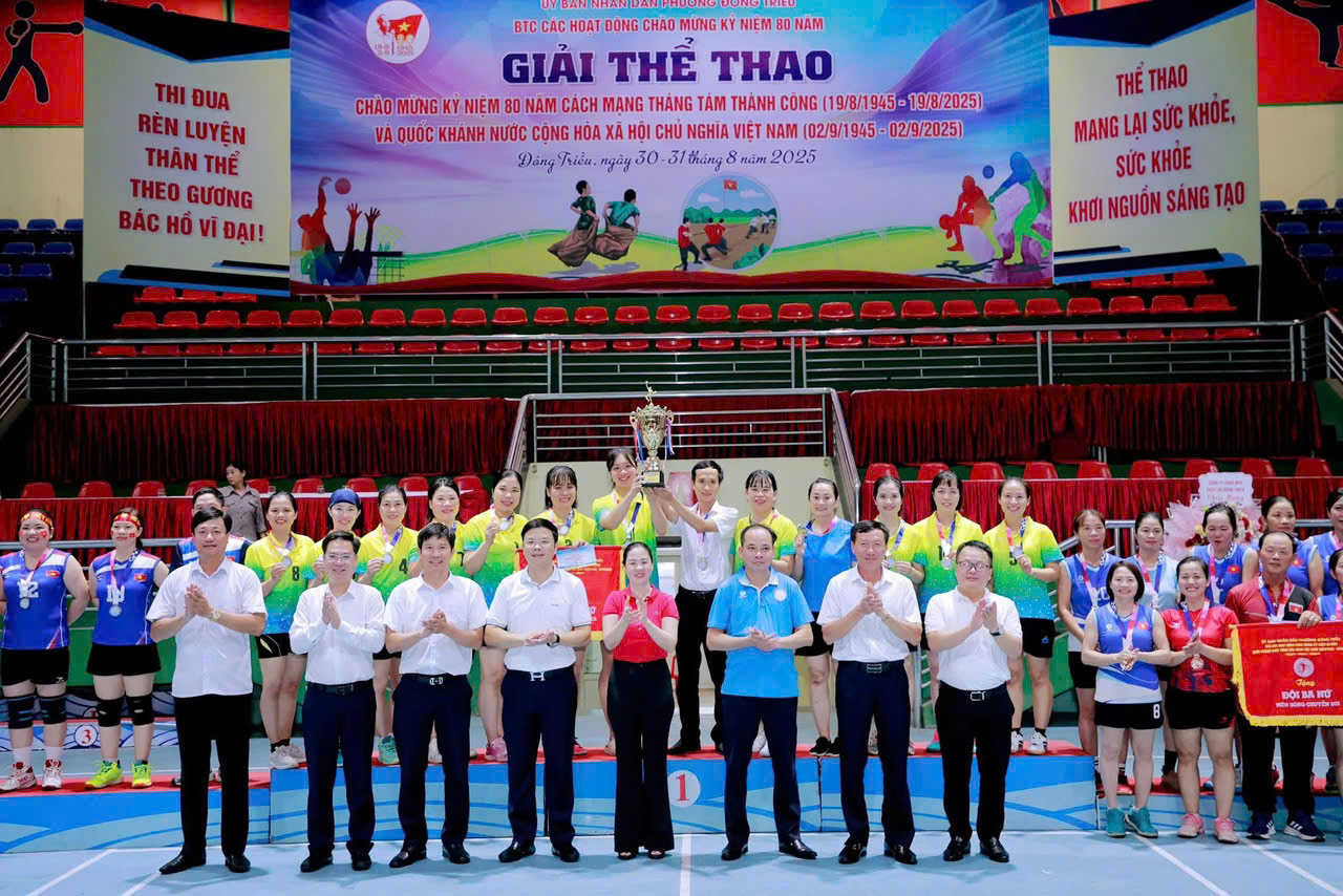 Công ty TNHH MTV Thủy lợi Đông Triều phong trào thể thao hướng đến 80 năm Quốc khánh nước CHXH chủ nghĩa Việt Nam (02/9/1945 – 02/9/2025)